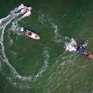 Gần 100 người tham gia diễn tập cứu hộ, cứu nạn trên bãi biển Nhật Lệ (Quảng Bình)