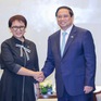 Thủ tướng Phạm Minh Chính tiếp Bộ trưởng Ngoại giao Indonesia Retno Marsudi