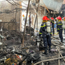 Cháy chợ ở Đắk Lắk, nhiều hàng hóa bị thiêu rụi