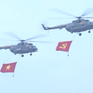 VIDEO: Màn diễu binh của biên đội trực thăng trên bầu trời Điện Biên lịch sử